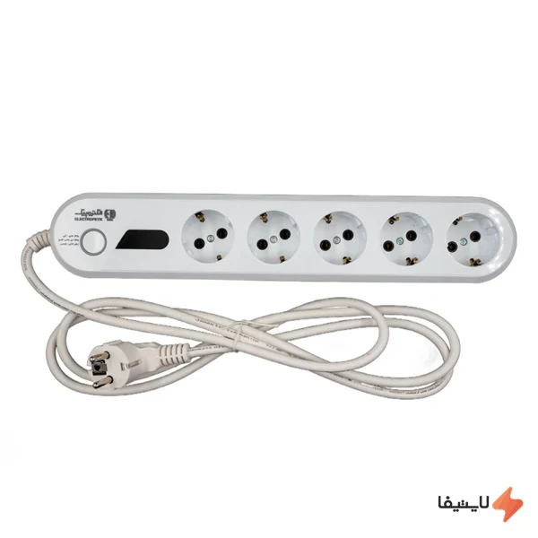 TOL-340496349413140_img0_1792326692_bfb8d1.webp چند راهی برق محافظ دار ۵ خانه الکتروپیک مدل سورا ۱۰۰۱ کابل - Image 1