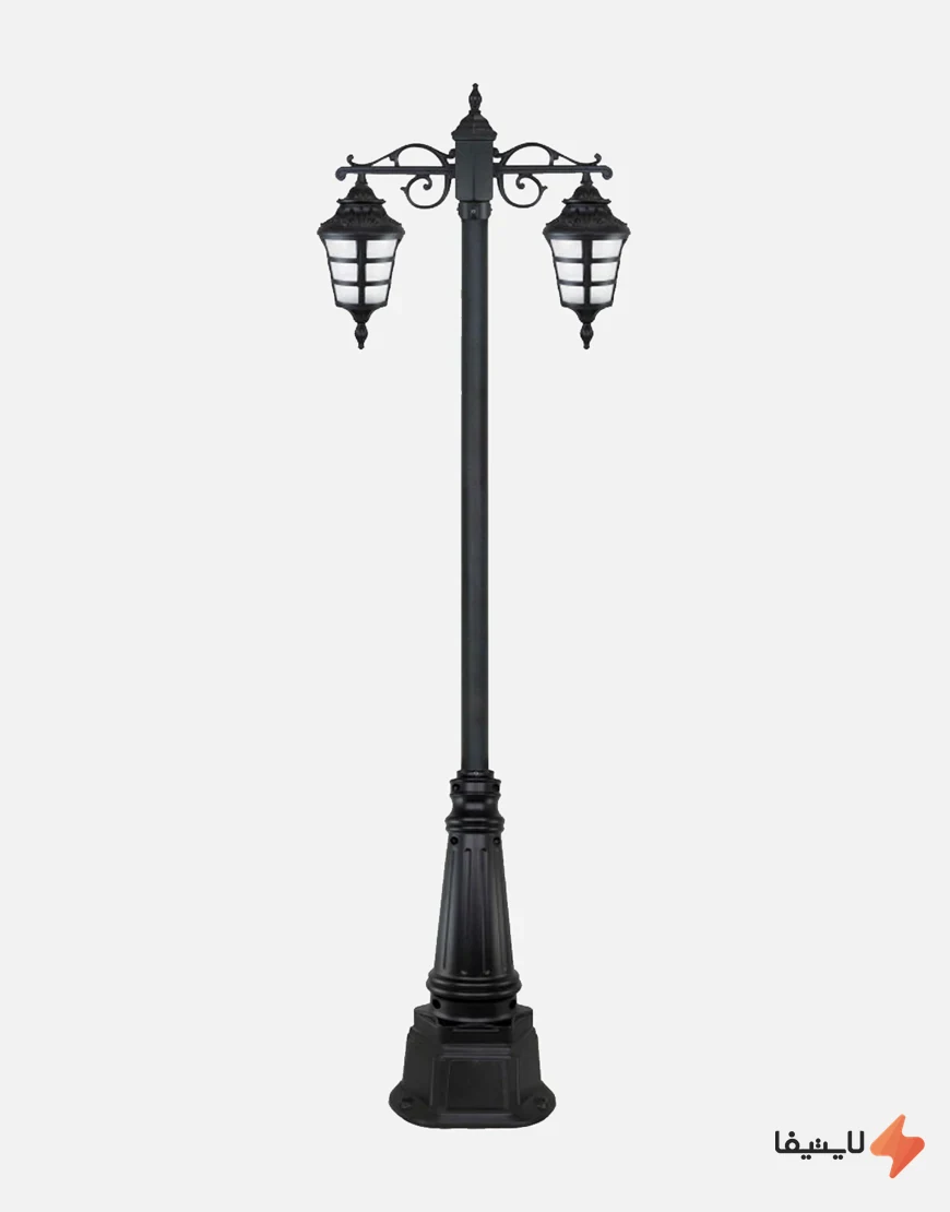 TOL-713036555459823_img0_1793345260_b9aca1.webp چراغ پارکی دو شاخه بیتانور مدل آیسودا Bi-65 - Image 1