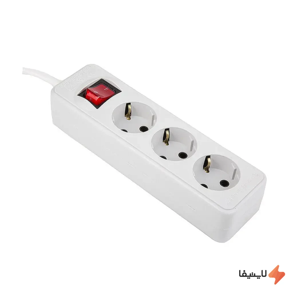 TOL-760021471369624_img0_1792057422_455aa8.webp سه راهی برق ارت دار پارت الکتریک مدل شهاب کابل 3 متری (بسته 2 عددی) - Image 1