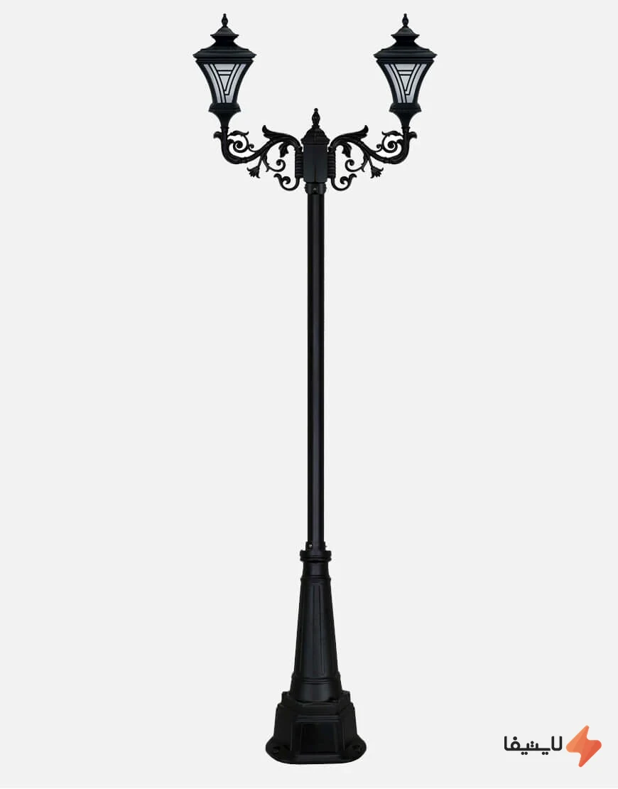 TOL-798773936953190_img0_1793345261_878770.webp چراغ پارکی دو شاخه بیتانور مدل ایفل کد Bi-69 - Image 1