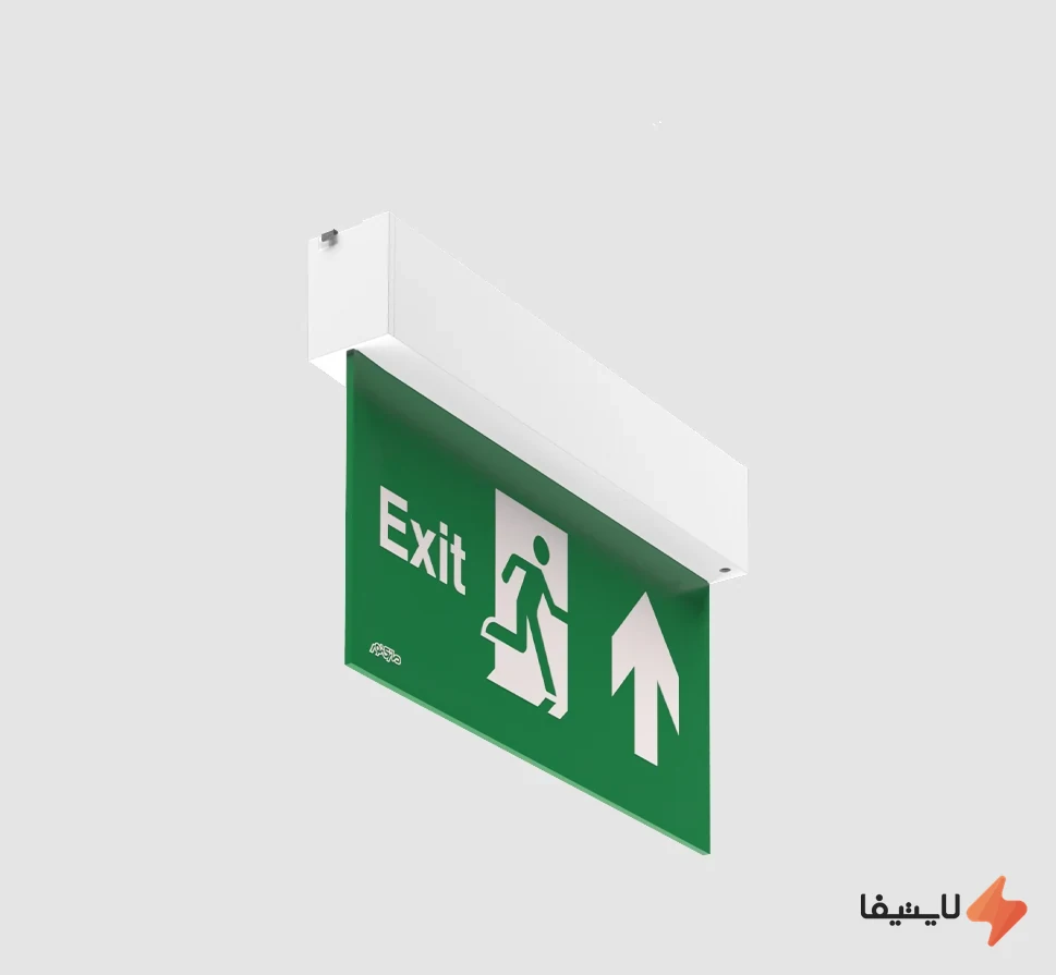 TOL-820923006006763_img0_1793166260_dbec3e.webp چراغ اضطراری 5 وات مازی نور مدل لیدر کد M217LEDEXEPN-W - Image 1