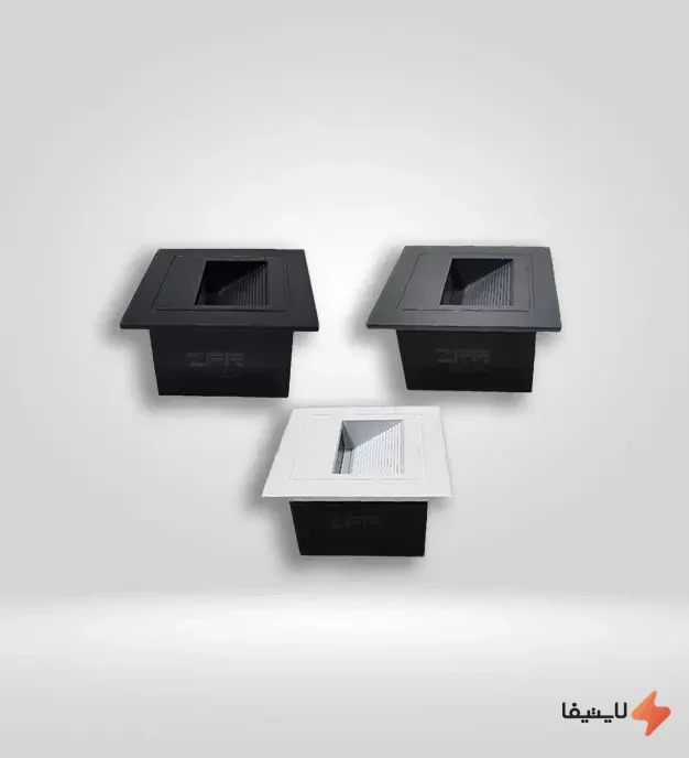 TOL-886668250095191_img0_1792559891_cb30dd.webp چراغ زیر پله ای توکار ۳ وات مربع ZFR کد 3208 (بسته 2 عددی) - Image 1