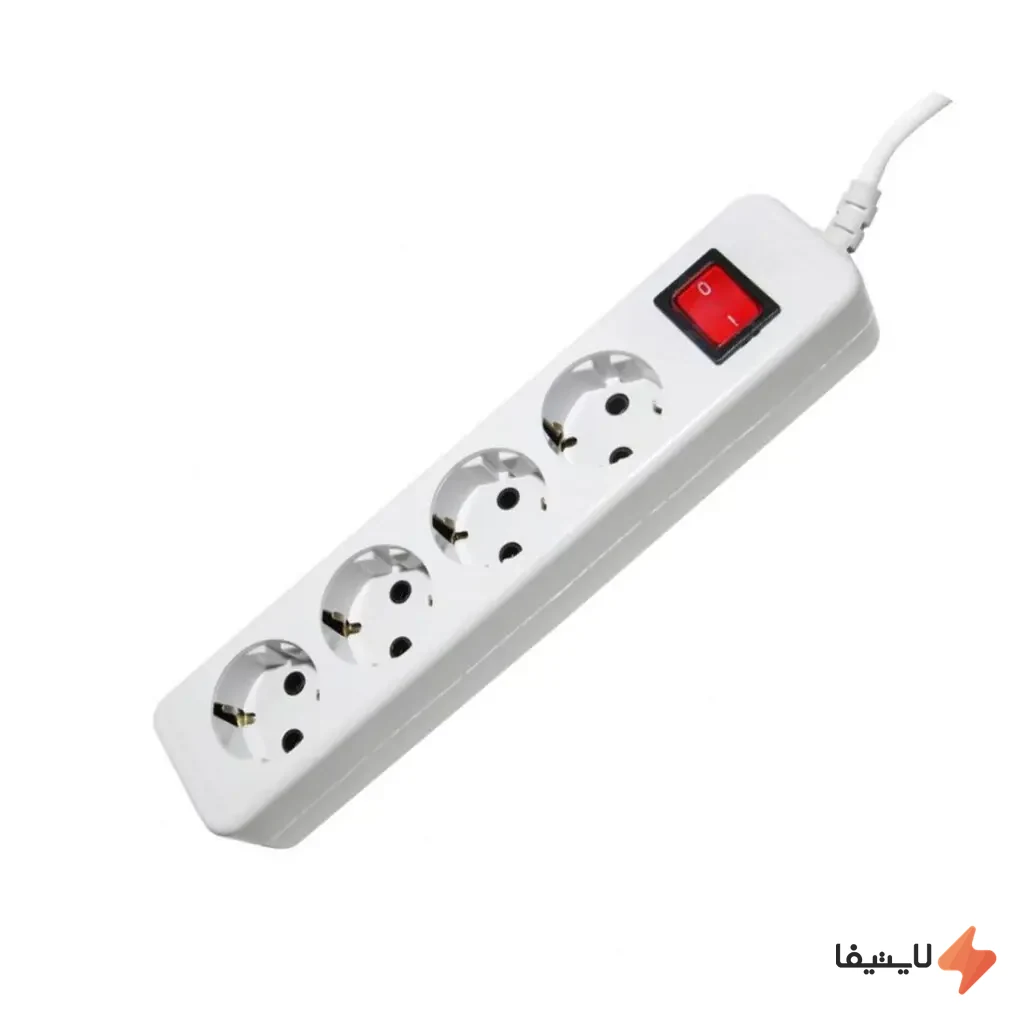 TOL-974650416812680_img0_1792057404_820dc3.webp رابط چهار خانه ارت دار کلید دار پارت الکتریک مدل شهاب با کابل 3 متر کد 649 (بسته 2 عددی) - Image 1